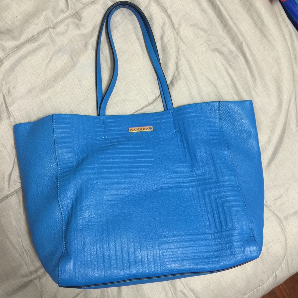Kate Spade Saturday Blue Zig Zag Tote Bag